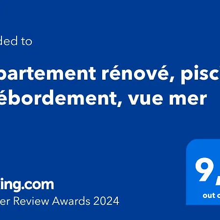 아파트 Renove, Piscine A Debordement, Vue *